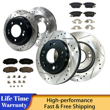 Front Rear Drilled Disc Rotor Brake Ceramic Pad For Toyota Matrix 2009 2010 2011 Front Rear Drilled Disc Rotor Brake Ceramic Pad For Toyota Matrix 2009 2010 2011