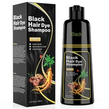 Black Hair Dye Shampoo 3 in 1, 150ML Hair Dye Shampoo for Women Men