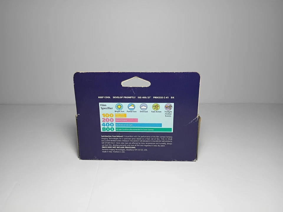 4 Rolls of Ferrania Solaris 400 35mm Film C-41 24 Exposures Each Exp 12/05 - Image 2 of 4