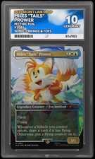 MTG Secret Lair Sonic the Hedgehog - Miles "Tails" Prower - Foil Ace Graded 10