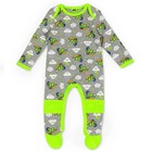 Valentino Rossi VR46 Moto GP Grey/Lime Green All Over Print Baby Overall Bodysui