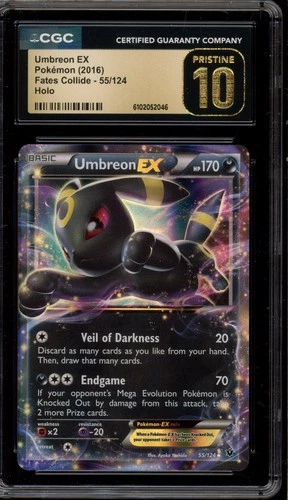 Pokemon Umbreon EX XY Fates Collide Holo Ultra Rare #55 CGC 10 Pristine