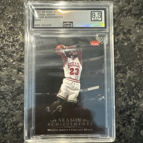 Fleer 2007 Season Achievements Insert Michael Jordan #SH4 MPE 9.5 Chicago Bulls