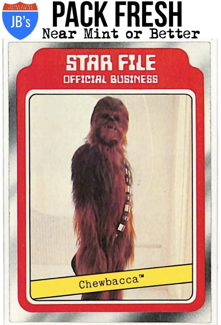 1980 Topps Star Wars Empire Strikes Back Series 1 CHEWBACCA STAR FILE #5