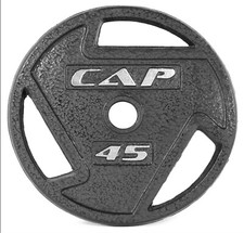 New, CAP Barbell 2 Inch Olympic Grip Plate. 45 Pounds Single . Free Shipping