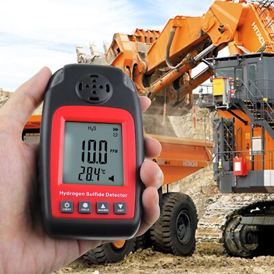 4.72'' Electrochemical H S Sensor Hydrogen Sulfide Detector LCD Screen Backlight