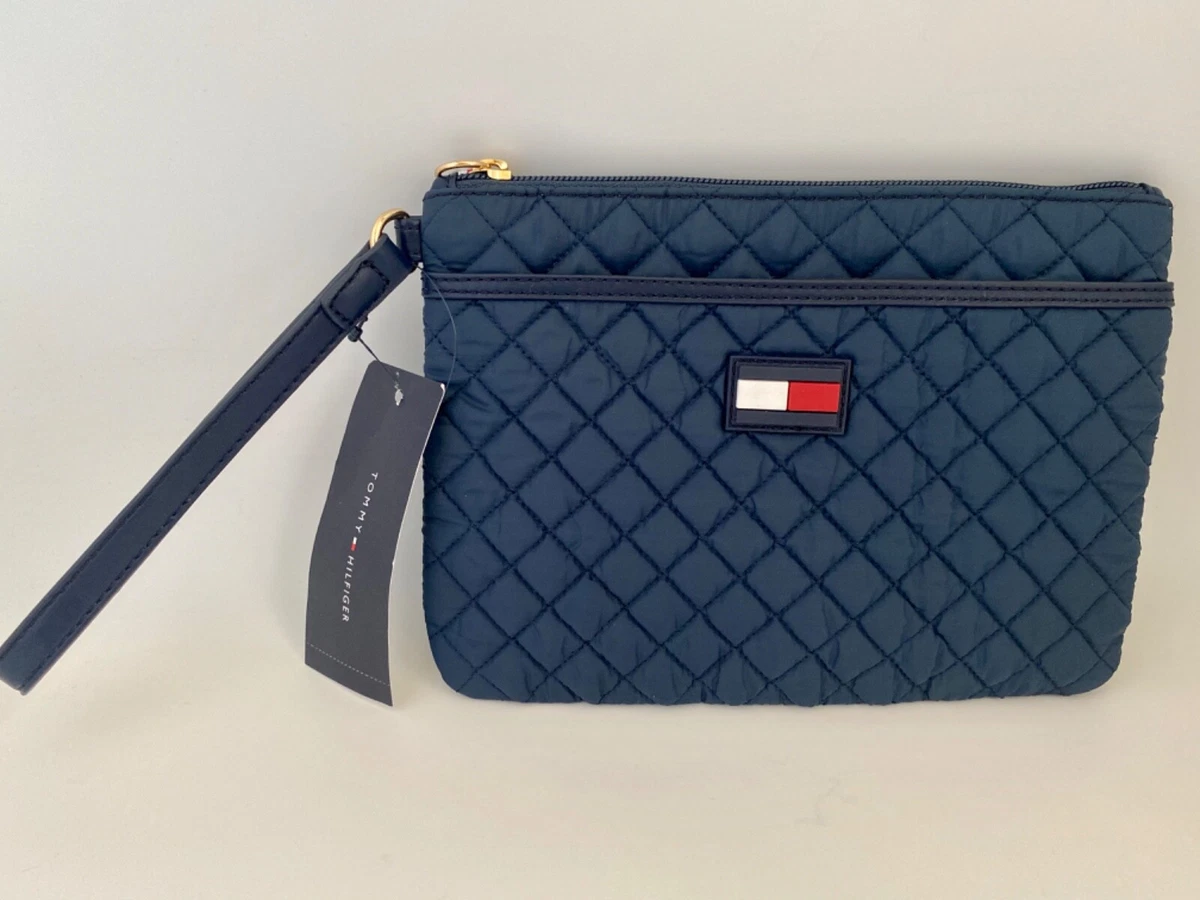 Tommy Hilfiger Wristlet Bag Wallet Navy Blue New Gift