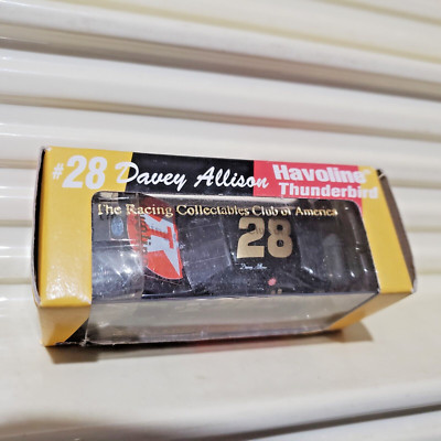 RCCA 1990 1/64 #28 DAVEY ALLISON HAVOLINE Hood Opening Ford Thunderbird Nuin Box
