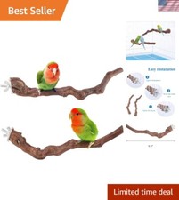 Interactive Bird Perches - Natural Wood Climbing Stairs for Avian Entertainment