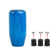 Universal Jdm Real Blue Carbon Fiber Manual Racing Gear Shift Knob Shifter Lever Universal Jdm Real Blue Carbon Fiber Manual Racing Gear Shift Knob Shifter Lever