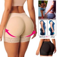 Women Butt Lifter Booty Push Up With Removable Pads Shorts Body Shaper Shapewear