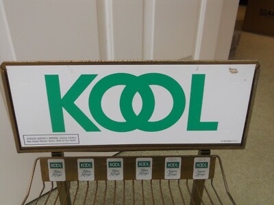 Vintage KOOL Cigarette Metal Counter Display Advertising Store