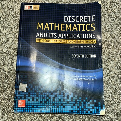 New:Discrete Mathematics and Its Applications by Kenneth H. Rosen 7th INTL ED
