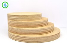 4x Holzscheiben Buche Multiplex 15 mm Holzrad rund Tischplatte Scheibe Sperrholz