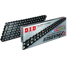 DID X-Ring Chain B&B 525ZVMX2/120 Chain Open with Rivet Lock