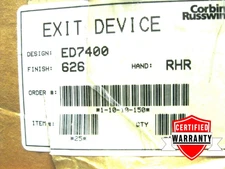 ED7400626L CORBIN RUSSWIN VR DEVICE panic bar RHR NEW NIB ED 7400 626