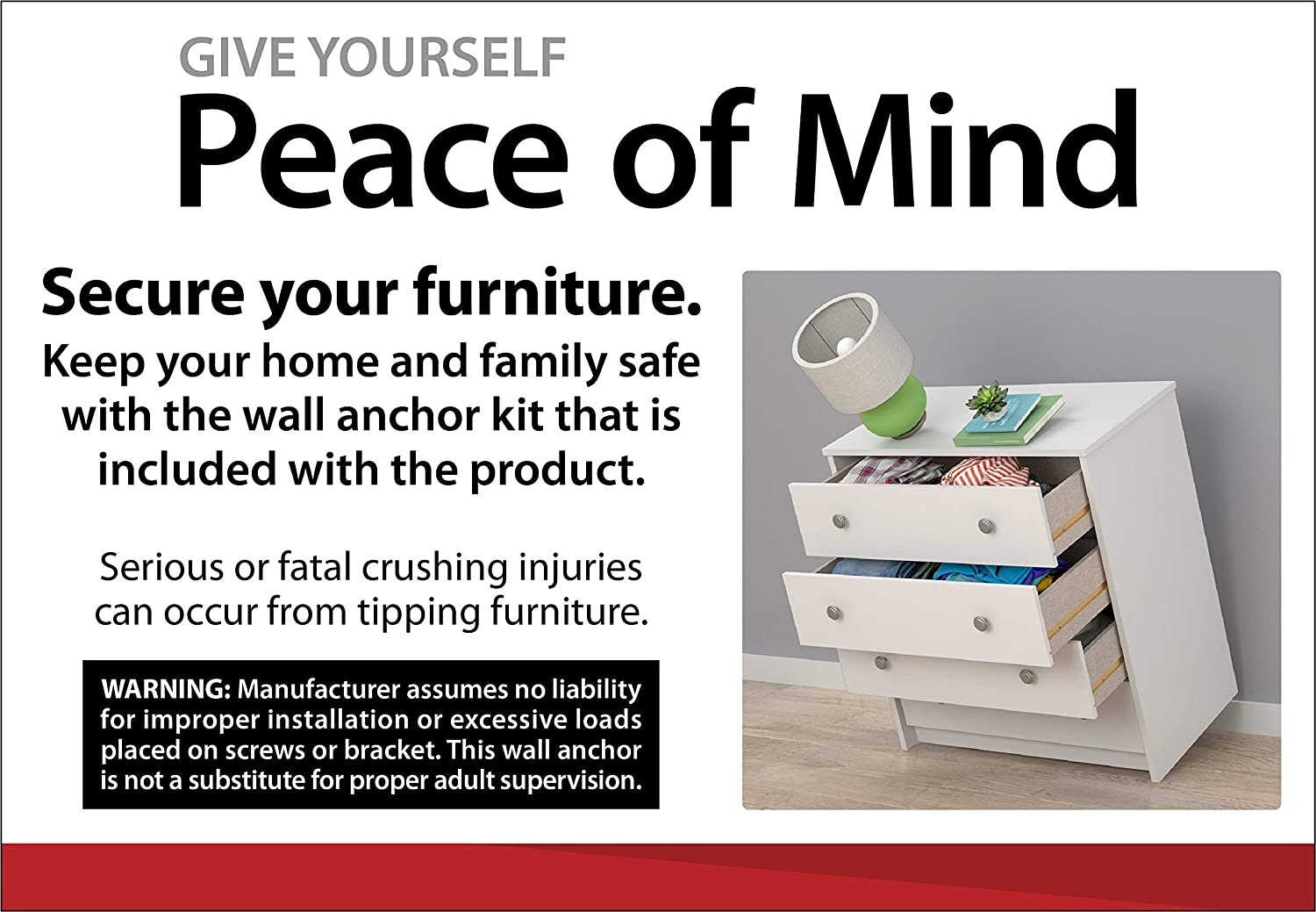 Ameriwood Home Quinton Point Bookcase with Glass Doors, Inspire Cherry