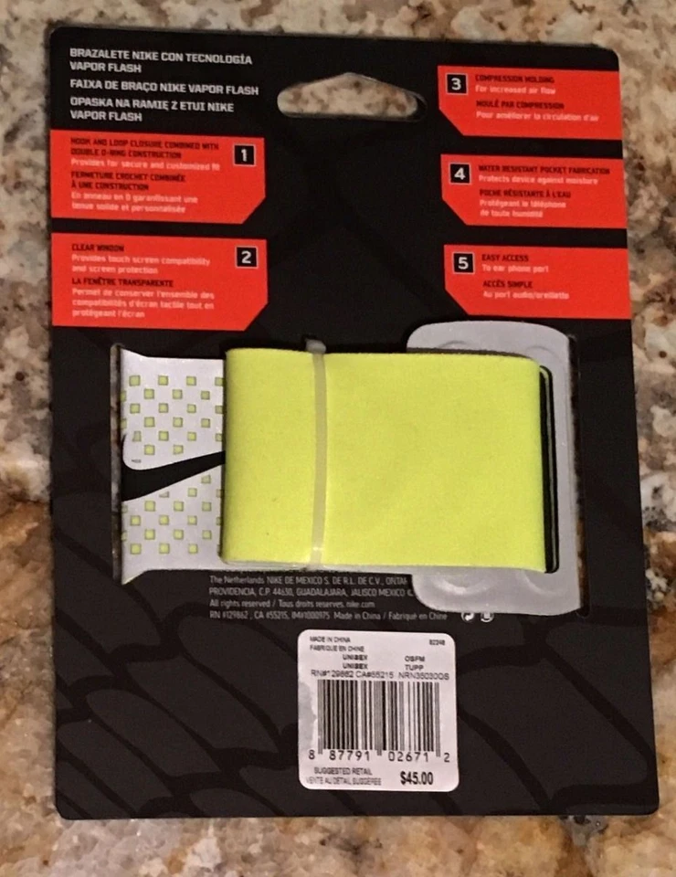 NIKE Vapor Flash Adjustable Arm Band iPhone iPod Device Carrier Run Training NEW - Image 4 of 4