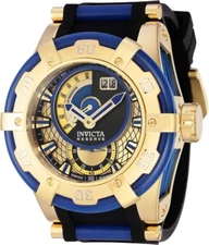 Invicta Reserve Hyperion MENS Swiss Quartz Sapphire Blue Watch w/ DIVE CASE- NEW