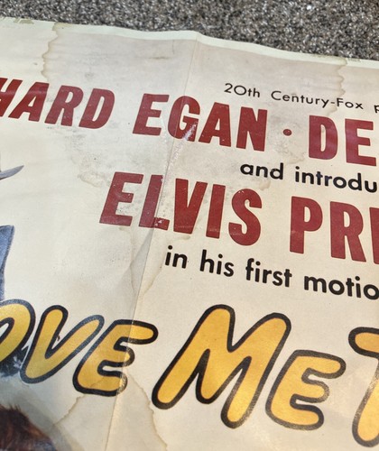 LOVE ME TENDER Movie POSTER 30 x 40 Elvis Presley, Richard Egan, Debra Paget, A - Picture 2 of 4