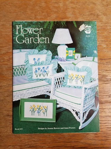 Flower Garden Green Apple Cross-Stitch Pattern Booklet  - Picture 1 of 2