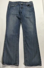 Vigoss Women's Medium Wash Flare Bootcut Stretch Denim Blue Jeans / Size 11
