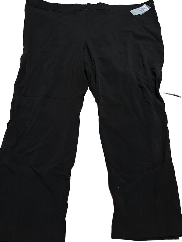 NWT Catherine’s Right Fit Moderately Curvy Ladies Size 32W Black Pants