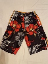 Ocean Pacific OP Boys 10-12 Board Shorts Elastic Waist Mesh Liner