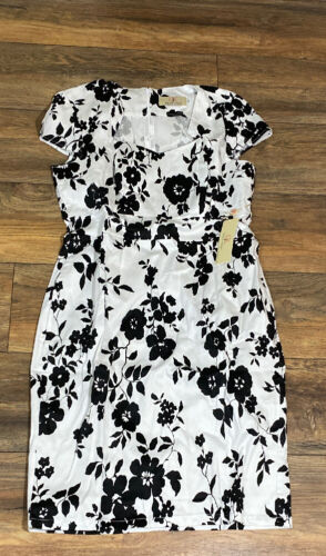 Grace Karin Size XL 50's Dress White with Black Flowers Brand New with Tags