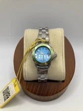 Invicta Ladies 25mm Watch Pro Diver Silver Tone Blue Dial 11438 - New RUNS