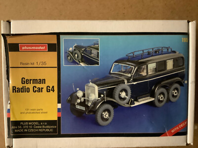 PlusModel 195 1:35 Resin-Kit German Radio Car G4 (CX196-55K2/3/2)