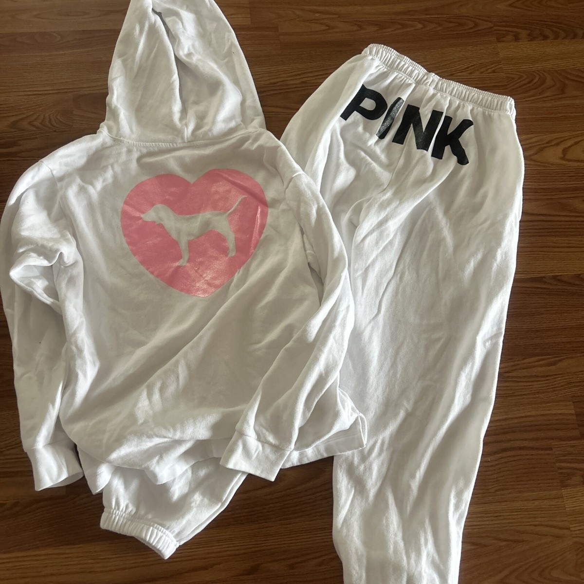 Victoria Secret Pink Originals Hoodie And Sweatpants Set Size XS