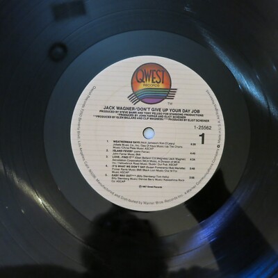 Jack Wagner-Don't Give Up Your Day Job-QWest 1-25562 OG '87 EX