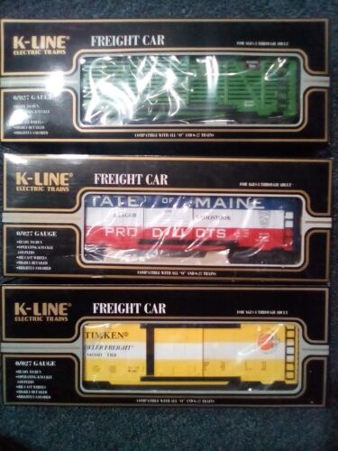 k-line o-o/27 gauge box cars