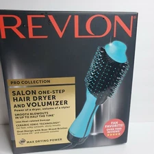 Revlon One Step Hair Dryer and Volumizer Mint Green  Pro Collection NIB