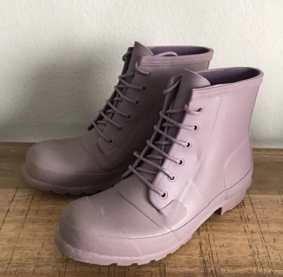 hunter lace up boots womens