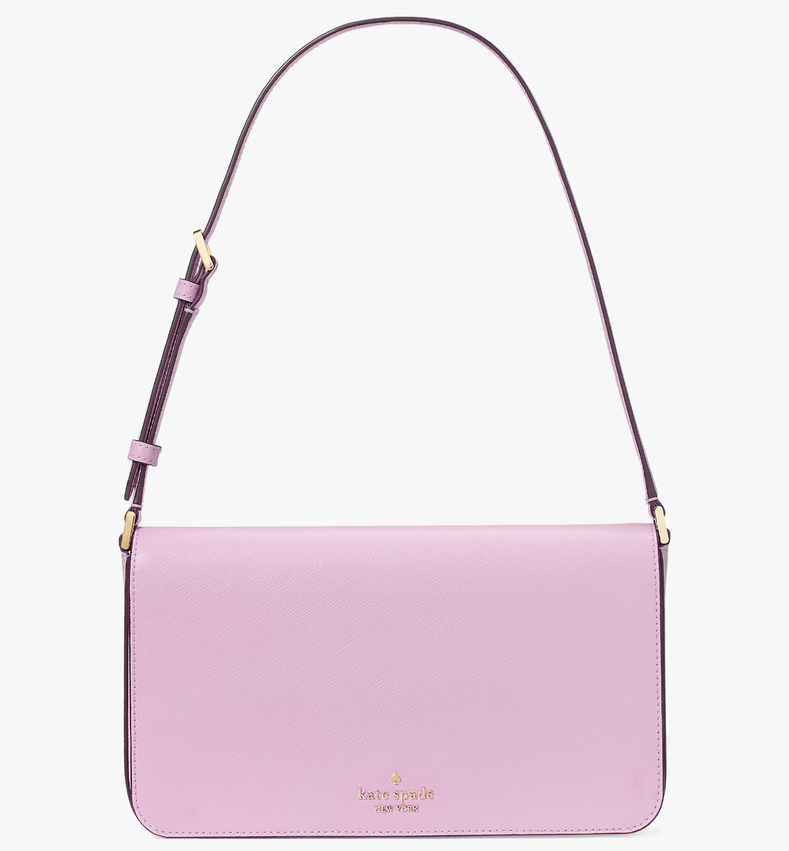 美品⭐️kate spade 本革製 ボストンショルダーバッグ ピンクパープル 