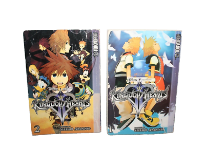Kingdom Hearts II Books Volumes 1 & 2 Shiro Amano Manga English