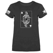 Ace of Death Military Army Marines Special Ops Weapon Women's  T-shirt
