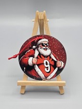 CINCINNATI BENGALS SANTA CLAUS LOYALTY METAL HOLIDAY CHRISTMAS TREE ORNAMENT