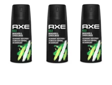3x Axe Kilo 4oz Body Spray Mandarin Sandalwood Deodorant Body Spray NO Aluminum