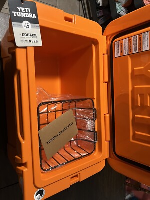 YETI Tundra 45 KING CRAB ORANGE Cooler, KCO Gallon Jug And 8 Other