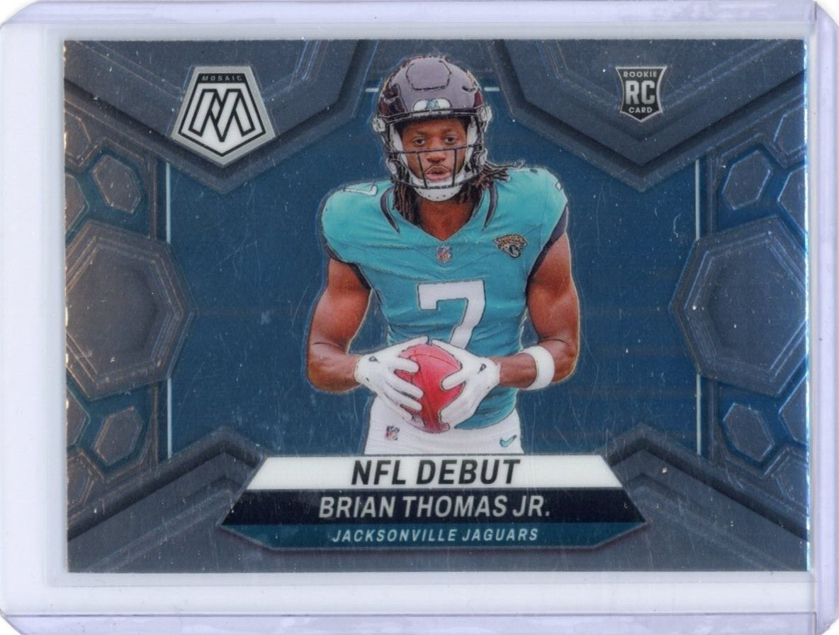 BRIAN THOMAS JR. 2024 Mosaic Silver NFL Debut Rookie Card (RC) #282 - Jaguars