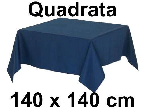 Tovaglia Cotone 140 X 140 cm Quadrata Tinta Unita Sirge Varie Misure e Colori - Foto 1 di 1
