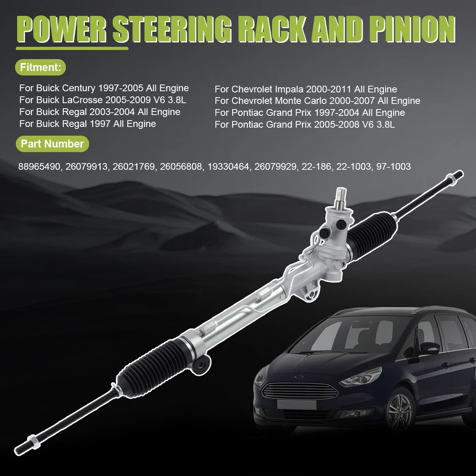 Power Steering Rack & Pinion for Pontiac Grand Prix 1997-08 Chevy Impala 2000-11 Foto 2 de 4