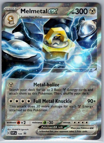Melmetal ex 104 Scarlet & Violet Promo Promo Pokemon Holo NM Igarashi