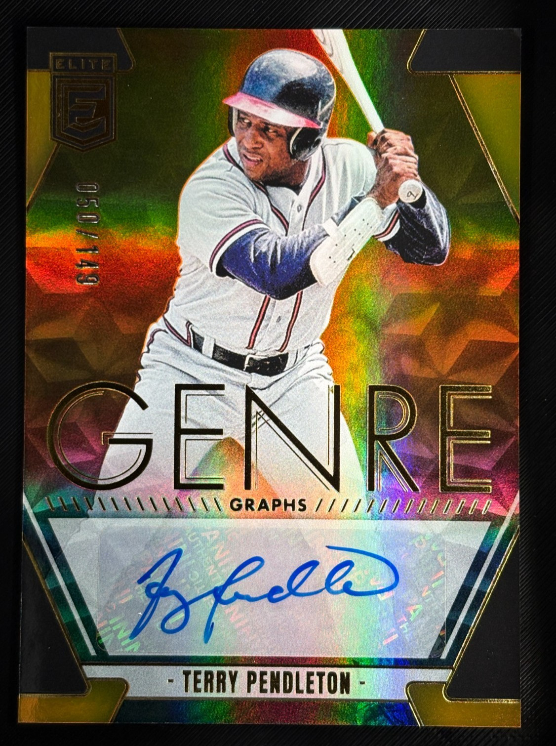 Terry Pendleton 2026 Donruss Elite Genre Graphs Auto /149