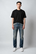 Rock Revival Isaac Distressed Straight Leg De...