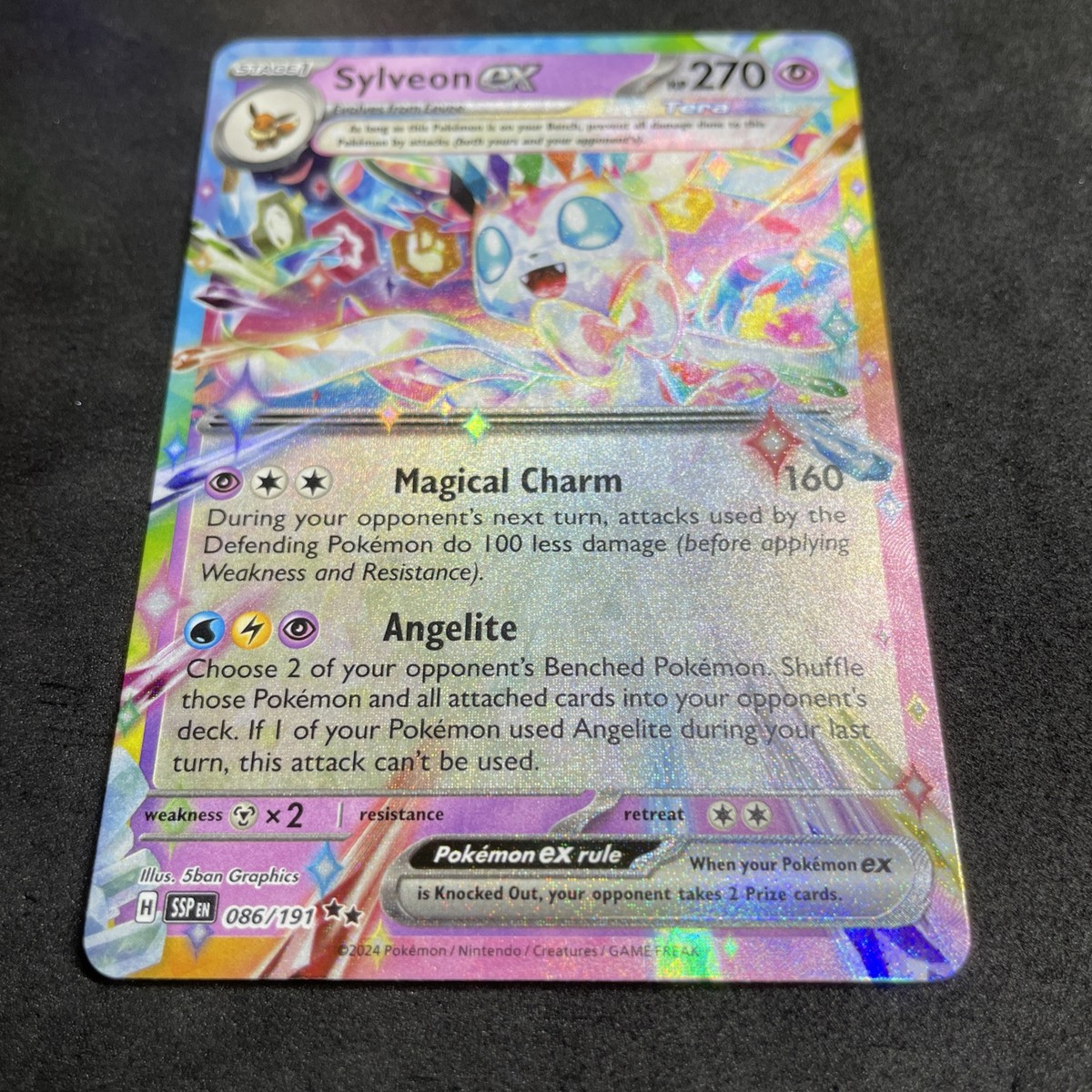 2024 Pokemon TCG - Surging Sparks - Sylveon ex - Double Rare - 86