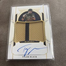 2024 National Treasures Tyler Black Prospect Material Signatures Gold Auto /49